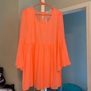 Red Dress Boutique coral flowy dress
